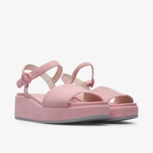 Camper Misia Womens Platform Sandals US-27929 Light Pink Online